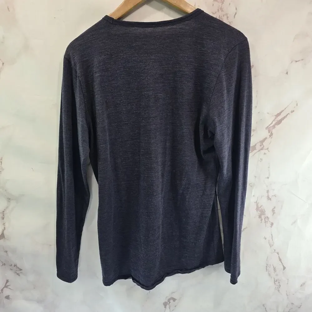 Segments Top Womens Large Purple Merino Wool Baselayer Shirt Long Sleeve Shirt - Picture 5 of 10